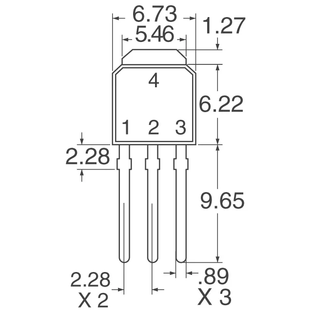 IRFUC20PBF Vishay Siliconix  Transistors - FET MOSFET - Simples